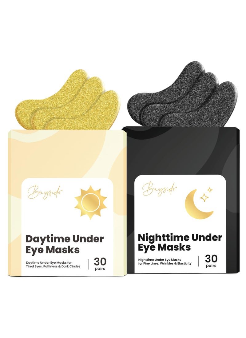 Under Eye Patches for Puffy Eyes and Dark Circles | Infused Gel Mask Patches for Dark Circle Undereye Support of Bags & Puffiness | Ideal for Bridesmaid Gifts & Bachelorette Party | Day and Night