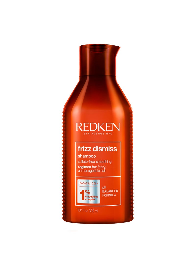 Redken Frizz Dismiss Shampoo | Sulfate Free Shampoo For Frizzy Hair | Gently Cleanses, Smooths, and Adds Shine | Weightless Long-Lasting Frizz Control | Humidity Protection | Anti Frizz