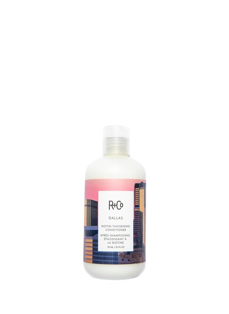 R+Co Dallas Biotin Thickening Conditioner | Weightless Hydration, Strengthens + Enhances Shine | Vegan + Cruelty-Free | 8.5 Oz