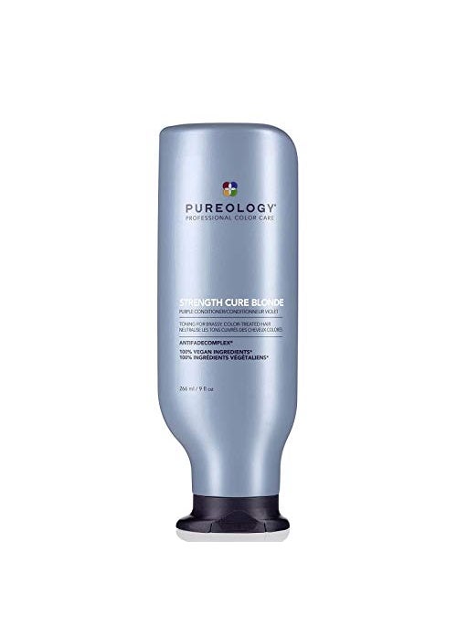 Pureology Strength Cure Blonde Purple Conditioner for Blonde & Lightened Color-Treated Hair, 9 Fl Oz