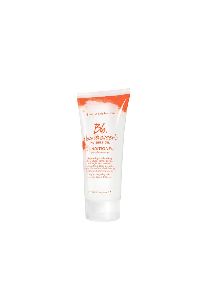 Bumble and bumble. Hairdresser's Invisible Oil Hydrating Conditioner | Hydrating, Anti Frizz, Shine, Color Safe | Curly, Wavy, Straight | With Argan Oil, Coconut Oil + Grapeseed Oil, 6.7 Fl Oz