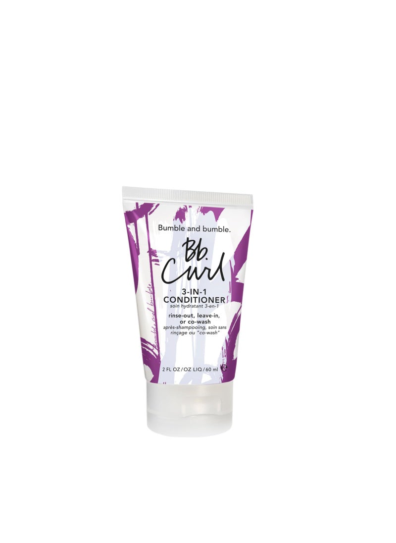 Bumble and bumble. Curl 3-in-1 Conditioner | For Moisturized Curls | Anti Frizz + Color Safe | Coily, Curly, Wavy | With Jojaba Oil, Avocado Oil + Coconut Oil | Travel Size, 2 Fl Oz
