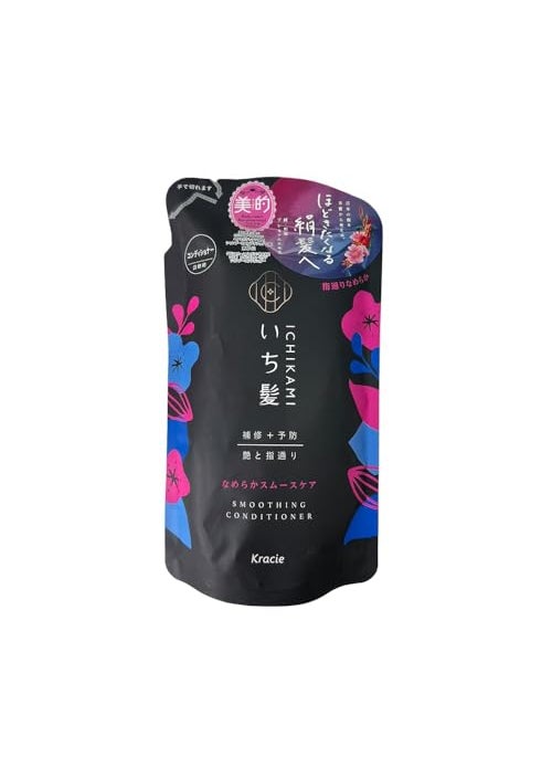 Kracie ICHIKAMI Smoothing Hair Care Conditioner Cuticle Smooth Refill 340g
