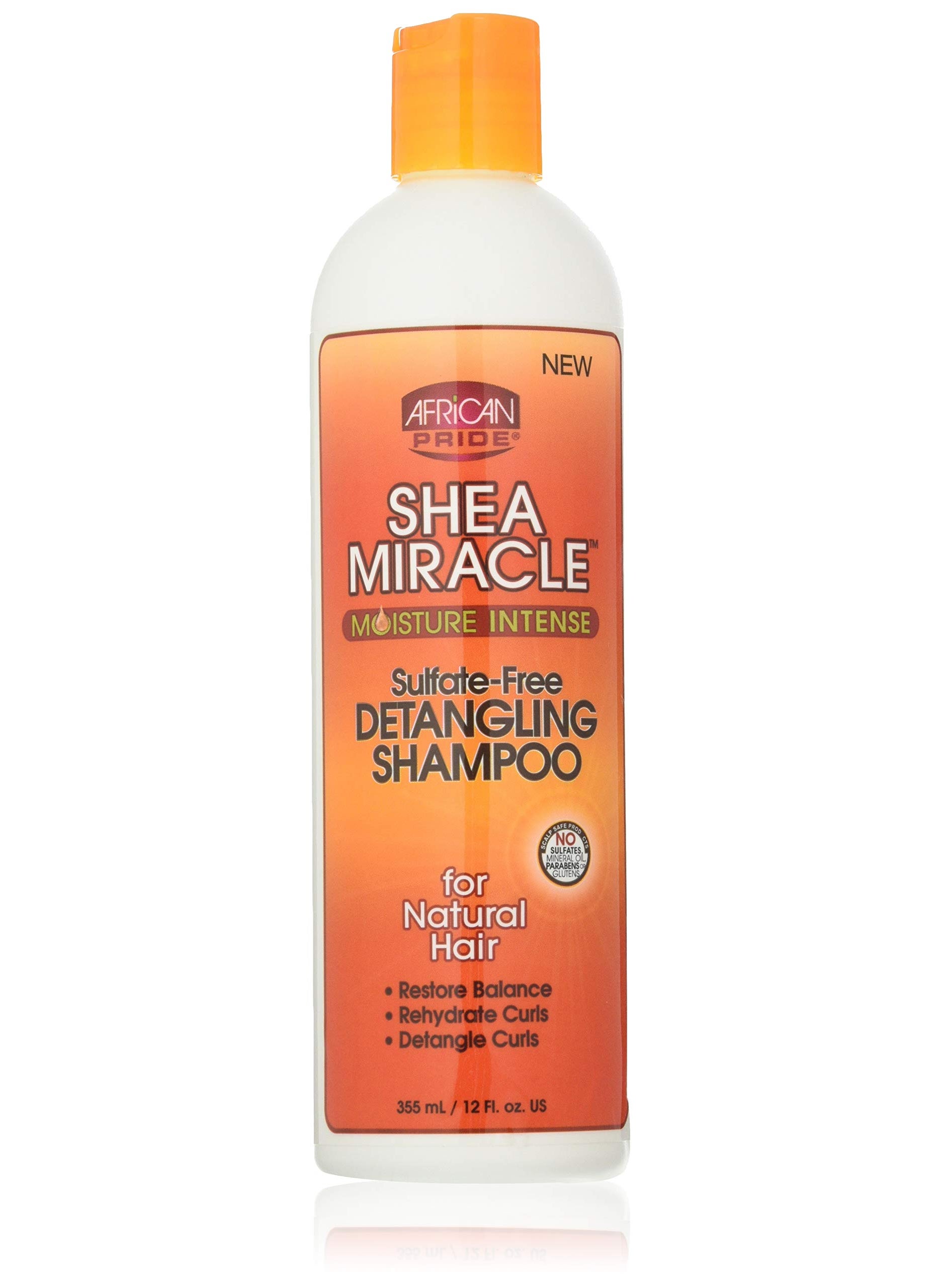 African Pride Shea Butter Miracle Detangling Shampoo, 12 Ounce