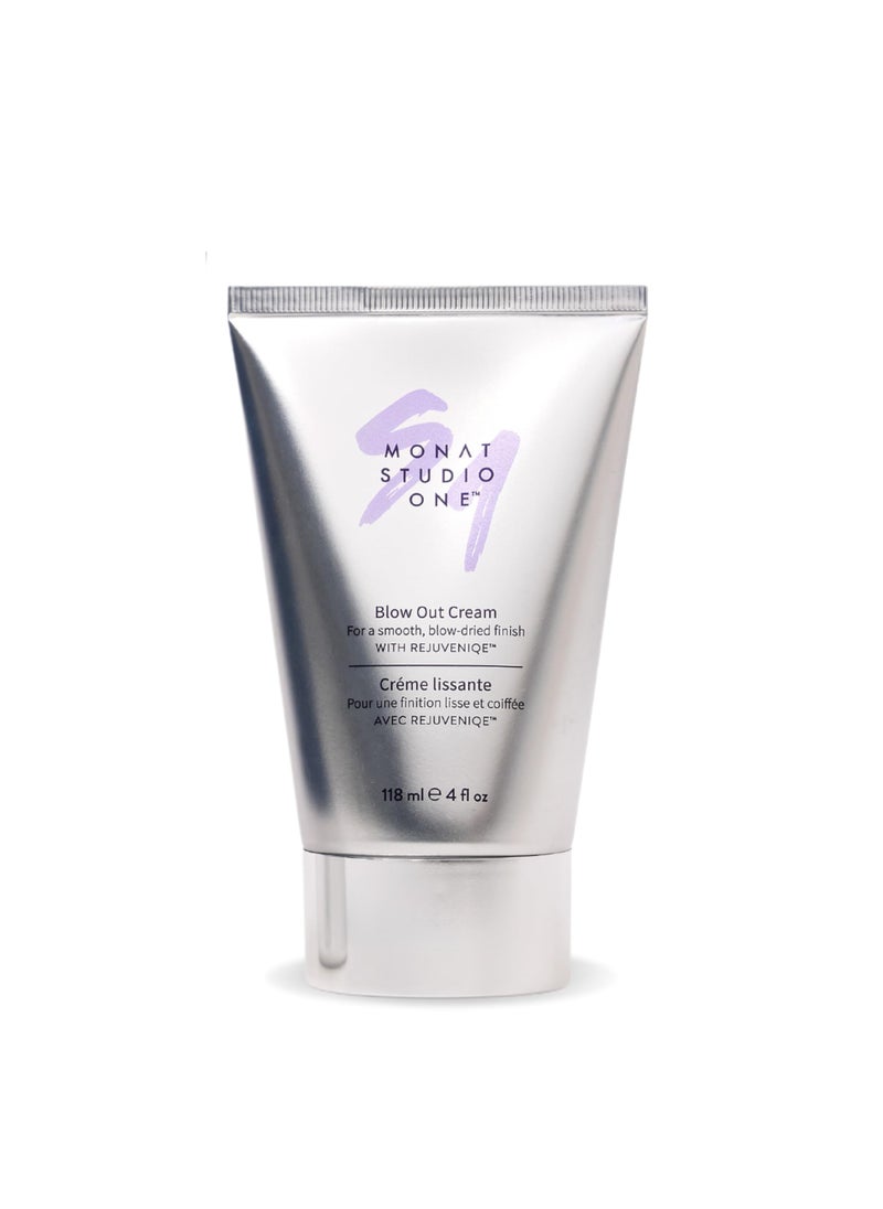 MONAT Studio One Blow Out Cream - Anti Frizz Hair Care/Cream Helps Smooth and Soften Hair While Using Heat Styling Products. Thermal/Heat Protectant - Net Wt. 118 ml / 4 fl. oz.
