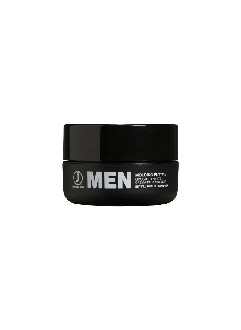 J Beverly Hills Men's Molding Putty with Beeswax for Strong Hold and Texture, 2 Oz