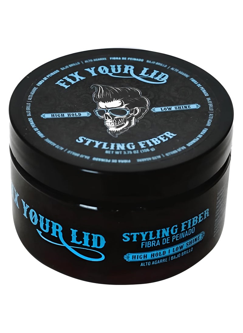 Fix Your Lid-Hair Styling Fiber for Men's and Boys' Short, Choppy Hair Types with High Hold and Low Shine, Infused with Pleasant Citrus Scent, Paraben and Phthalate Free,3.5 oz