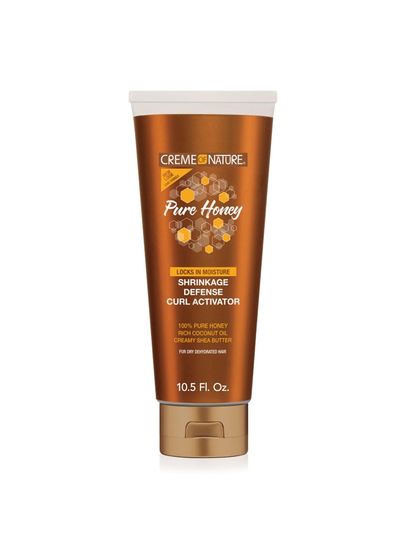 Creme Of Nature, Curl Activator Pure Honey, Coconut Oil And Shea Butter Formula, For Dry Dehydrated Hair, 10.5 Oz