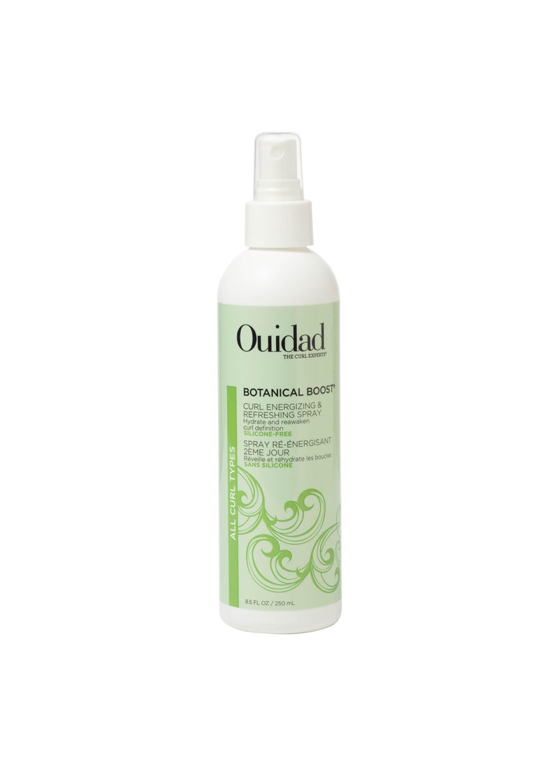 Ouidad Botanical Boost Curl Energizing & Refreshing Hair Spray, 8.5 fl oz, Curl Spray for Lasting Definition, No-Residue Hair Spray for Curly Hair, Adds Weightless Moisture, All Curl Types