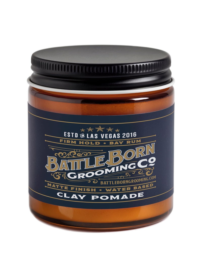 Battle Born Grooming Co Volumizing Hair Clay Pomade, 4 oz