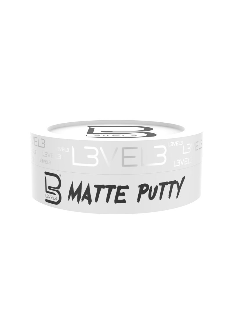 L3 Level 3 Matte Putty - Grooming Hair Product for Women and Men - Hair Texturizing Putty with Matte Finish (5 Oz)