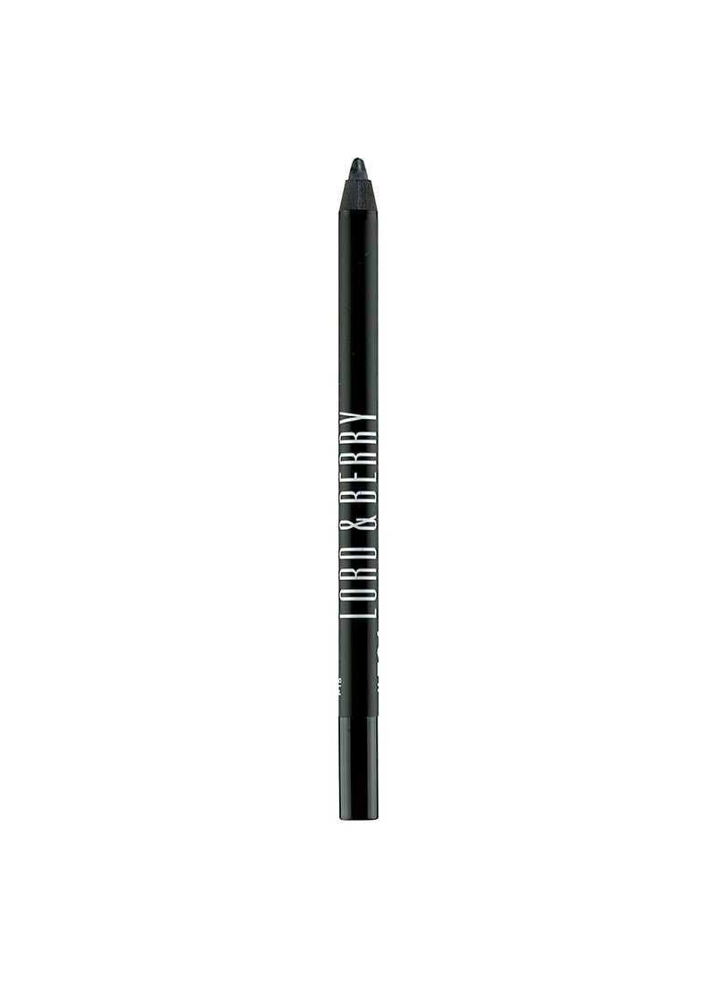 Lord & Berry SMUDGEPROOF Eye Liner - Soft & Creamy VEGAN Formula, Long Lasting Morning to Night Waterproof Eyeliner Pencil, Easy to Use Eye Makeup - Black Eyeliner