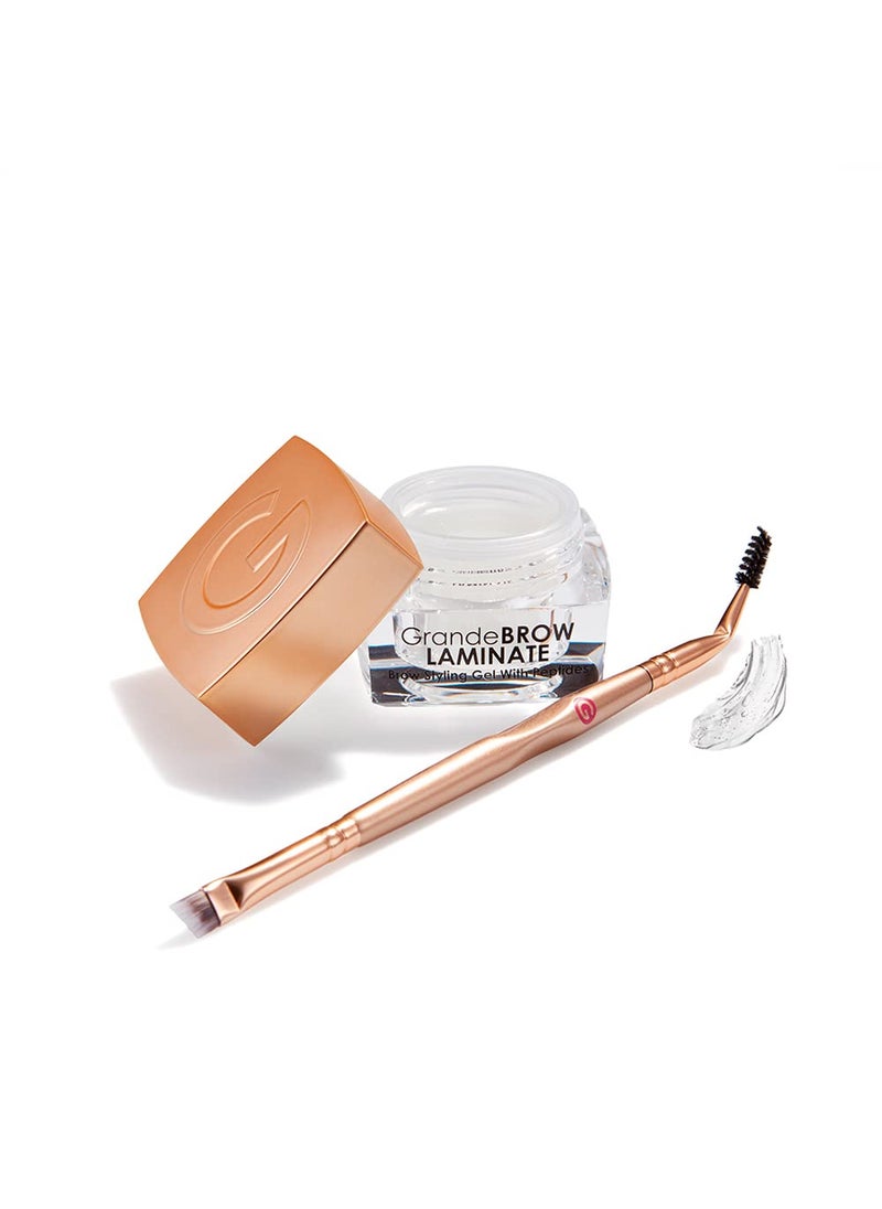 Grande Cosmetics Brow Lamination Gel | DIY Eyebrow Lamination | Shapes, Sculpts & Sets With 12-Hour Hold | Conditions & Nourishes For Healthier Looking Brows
