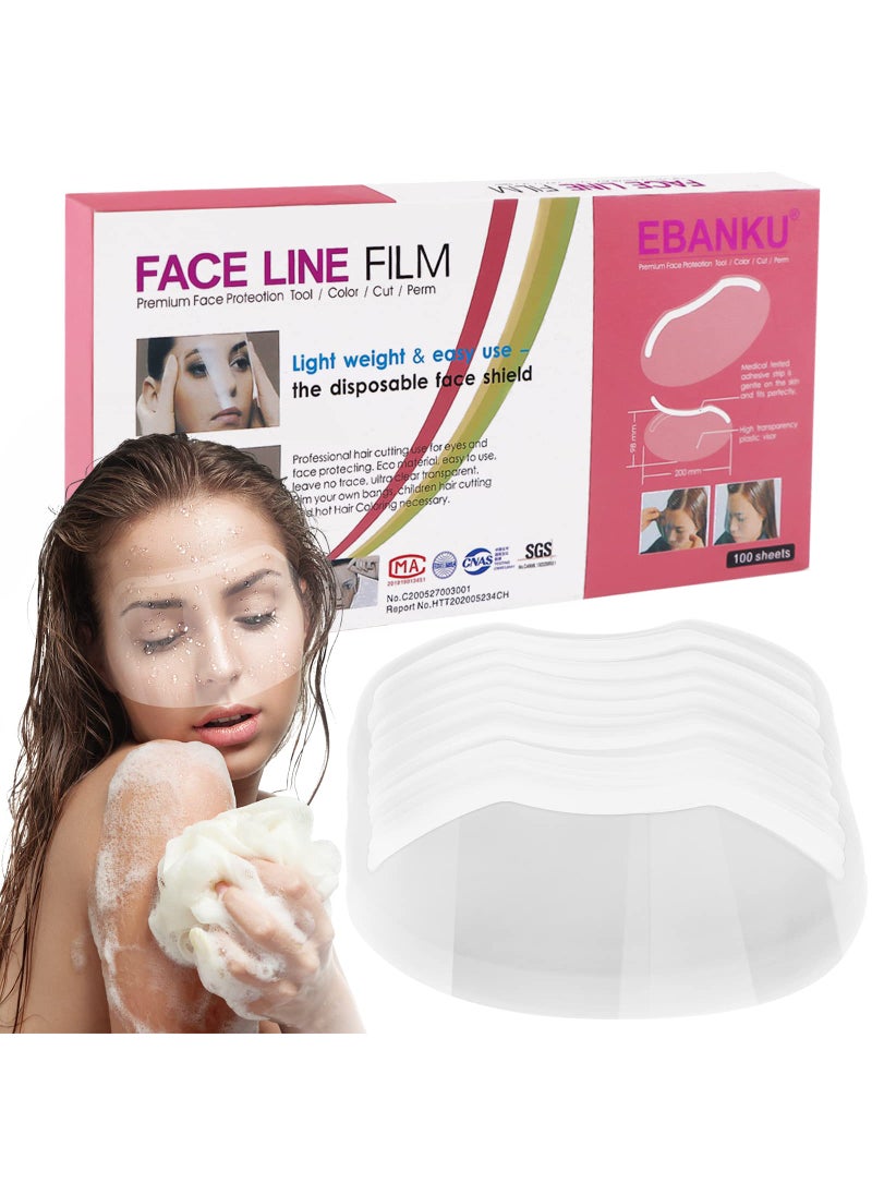 EBANKU 100 PCS Microblading Shower Visor, Upgrade Eyebrow Shower Shields Protector, Shower Goggles Face Cover Bath Visor for Adults Hair Salon Supplies and Eyes Surgery Aftercare