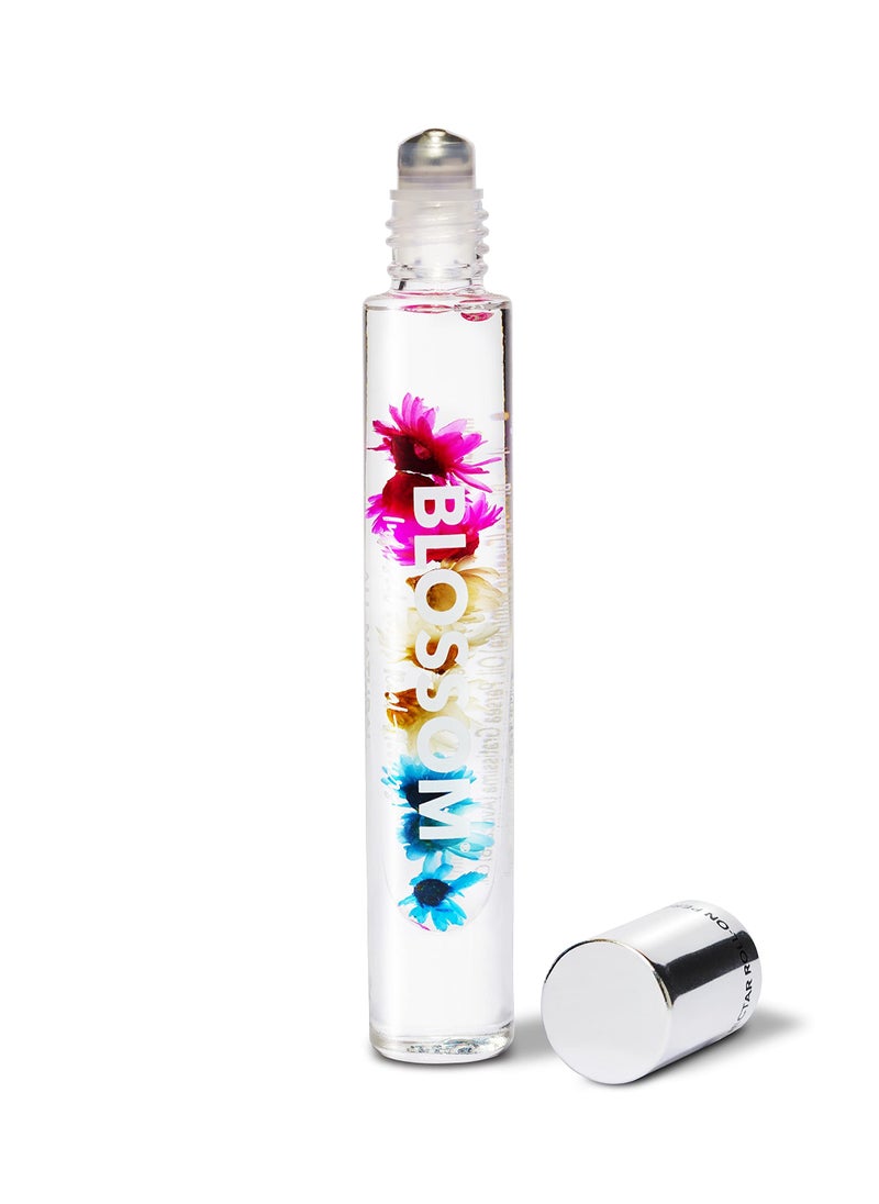Blossom Roll on Perfume for Women Alcohol Free Rollerball Perfume Oil, Essential Oils, Infused with Real Flowers, Made in USA, 0.20oz (Coconut, Lily of the Valley, Chamomile, Vanilla), Coconut Nectar