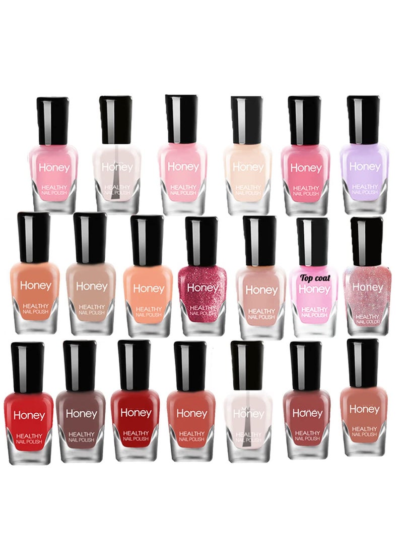 Tophany Non Toxic Nail Polish Set, Easy Peel Off and Fast Dry Nail Polish Set for Pack, Eco Friendly & Organic Water Based Nail Polish for Women,Teens