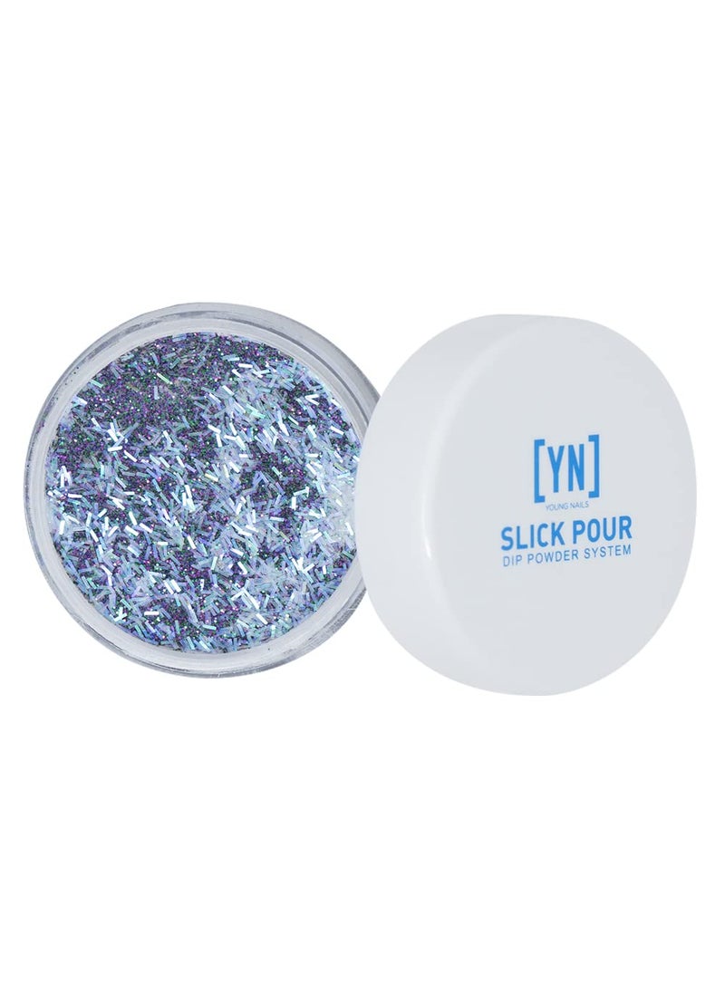 Young Nails SlickPour Dip Powder - Extended Wear Dip Powder Nail Color for use with SlickPour System Prep, Base, Activator & Top Coat, Fortified with Calcium & Vitamin E, Fantasy Blitz, 15g