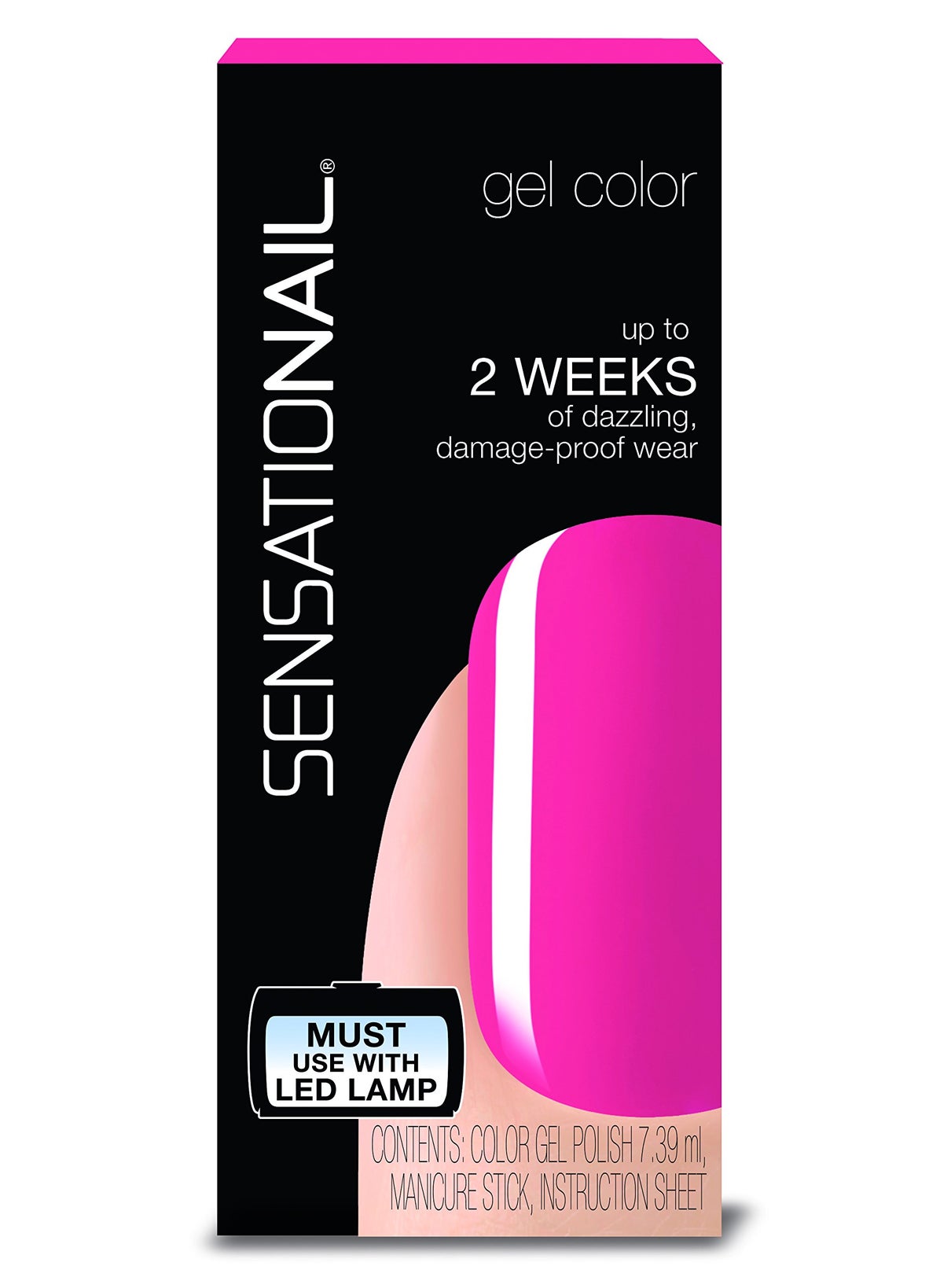 Sensationail Gel Polish, 0.25 oz, Kitten Heel