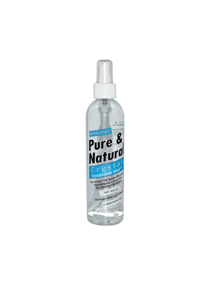 Thai Deodorant Stone Pure & Natural Crystal Pump, Deodorant Mist - 8 Oz