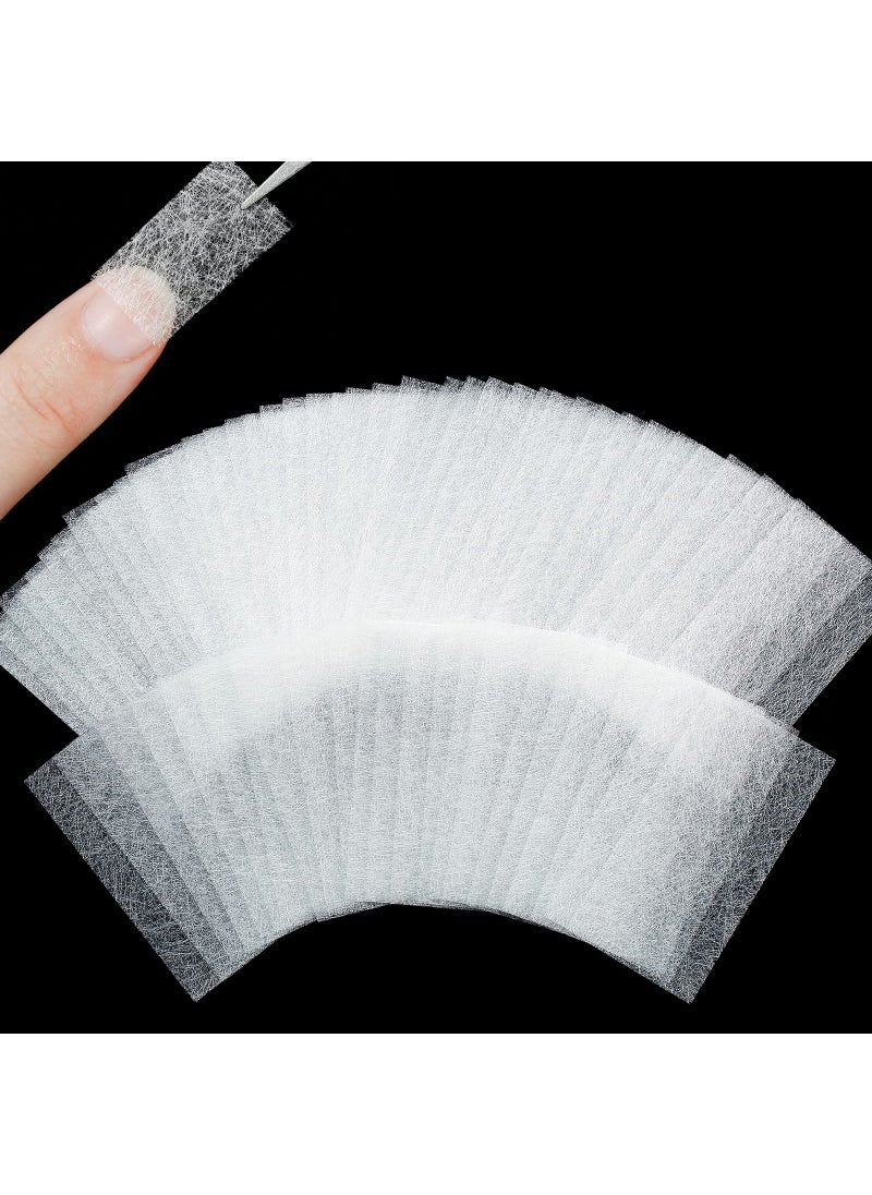 Blulu 240 Pieces Silk Nail Extension Wrap Fiberglass Wrap Nail Art Extension DIY Protector Accessories for Splits Breaks Repair Reinforce for Women Home Salon