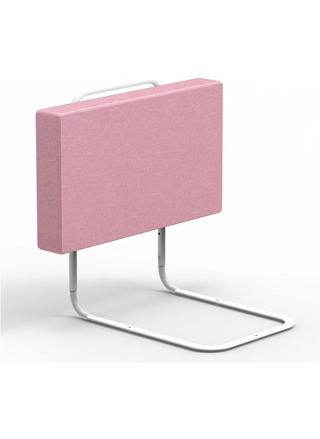 Bed rails for toddler, bed rail guard for kids,upgrade reinforced safety soft fence protector,height adjustable bed guard rail,bed safety barrier protection,Punch free (50x28cm, Pink-1pcs)