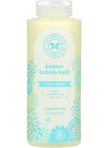The Honest Company Purely Simple Bubble Bath, Fragrance Free, 12 Fluid Ounce