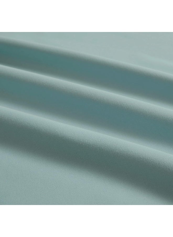 California King Size Sheets 100% Cotton Made in Egypt Soft 400 Thread Count for Cal King Size Bed Mattress, 4 Pieces Bedding Sheets & Pillowcases Sets, California King, Misty Blue