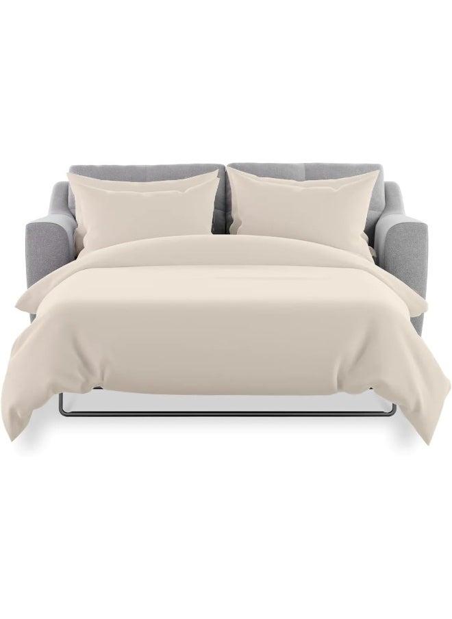 Sleeper Sofa Bed Sheet Set - 4 PC's Sleeper Sofa Sheet Set - Sleeper Sofa Sheets - 100% Brushed Microfiber Queen Sofa Bedsheets Easily Fits Upto 6