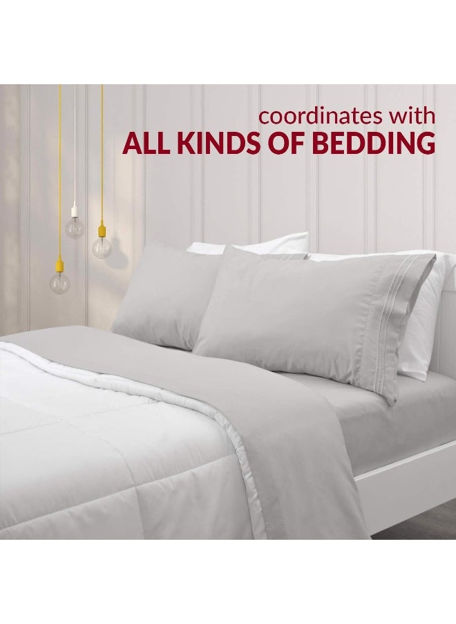 Mellanni Pillow Cases Standard Size Set of 2 - Iconic Collection Pillowcases - Luxury, Extra Soft, Cooling Pillow Covers - Wrinkle, Fade, Stain Resistant