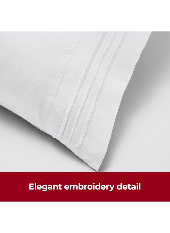 Mellanni Pillow Cases - Luxury, Extra Soft, Cooling Pillow Covers - 12 PC Iconic Collection Pillowcases - Envelope Closure(Standard/Queen 20