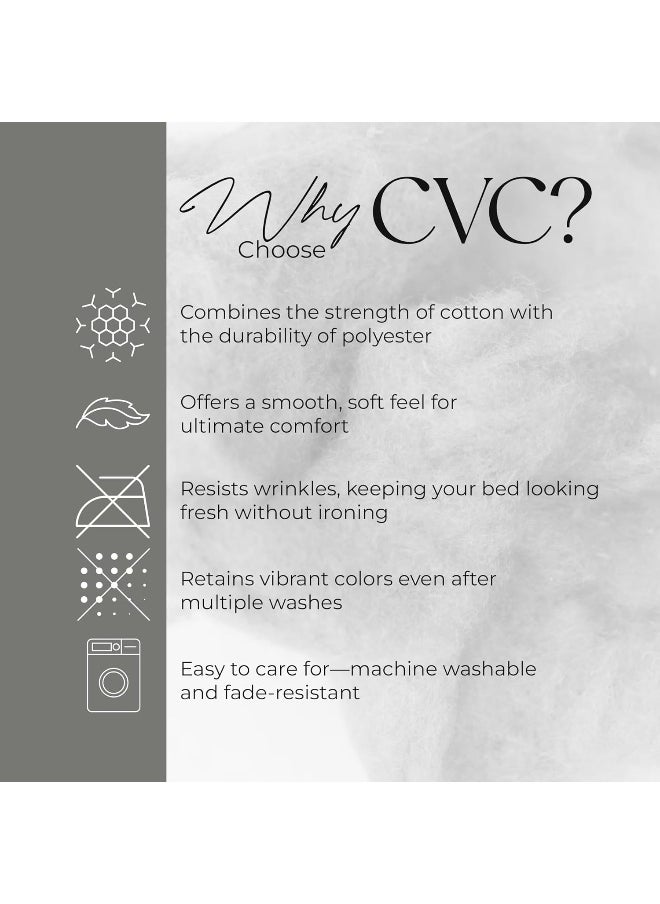 SUPREME ELEGANCE 800 Thread Count Queen Fresh Ivory Sheets Set, Ultra Soft & Silky Cotton Rich Easy Care Bed Sheets, Sateen Sheet Set with Deep Pocket (1 Flat Sheet, 1 Fitted Sheet & 2 Pillowcases)