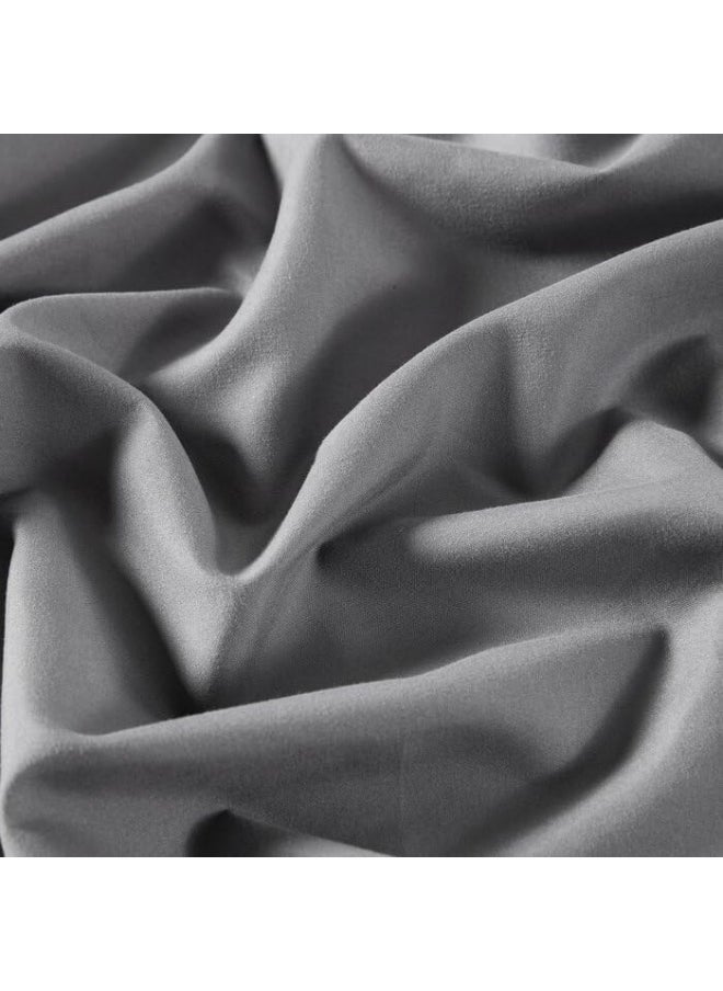 Spirit Linen home Hotel King Size Sheets Set - 6PC Solid Ultra Soft Microfiber Bed Sheets Set - Easy to Clean, King Sheets with Fitted Sheets, Flat Sheet & Pillowcases (Dark Grey)