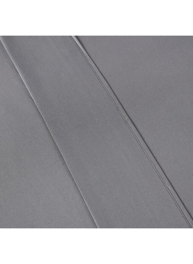 Spirit Linen home Hotel King Size Sheets Set - 6PC Solid Ultra Soft Microfiber Bed Sheets Set - Easy to Clean, King Sheets with Fitted Sheets, Flat Sheet & Pillowcases (Dark Grey)