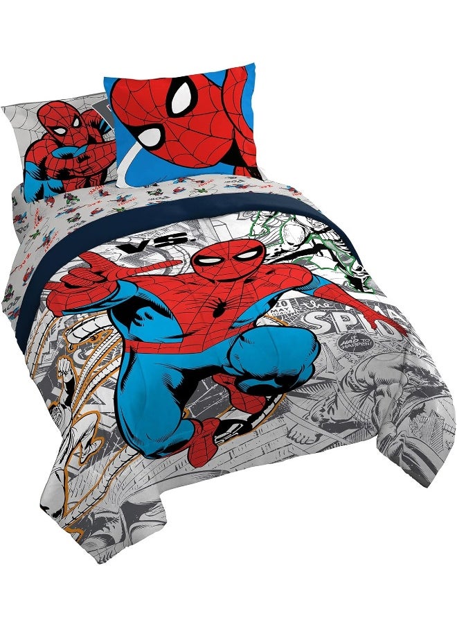 Marvel Spiderman Spidey VS 7 Piece Queen Size Bed Set