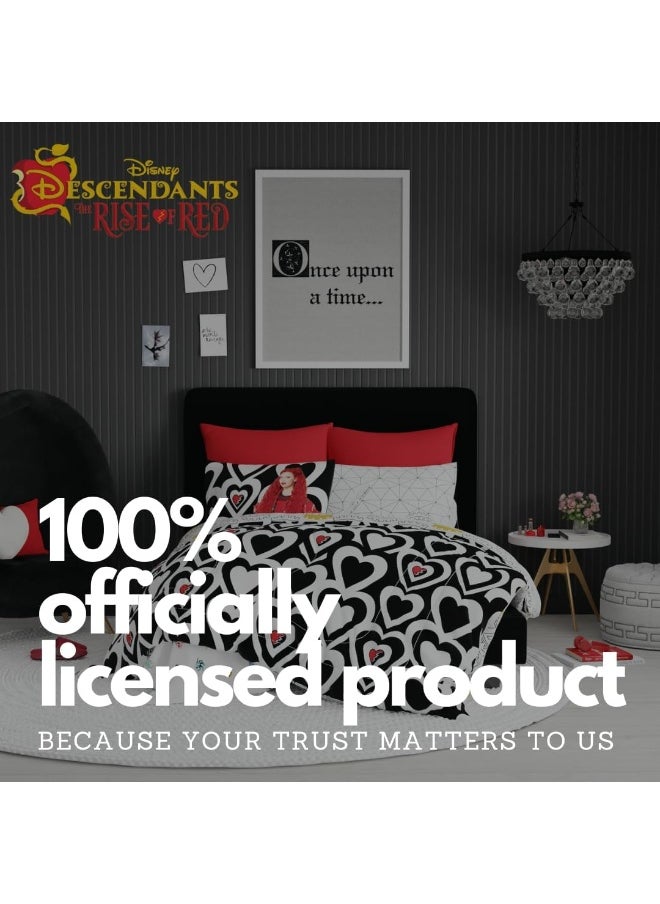 Franco Collectibles Disney Descendants 4 Bedding 7 Piece Super Soft Comforter and Sheet Set with Sham, Full, (Officially Licensed Product)