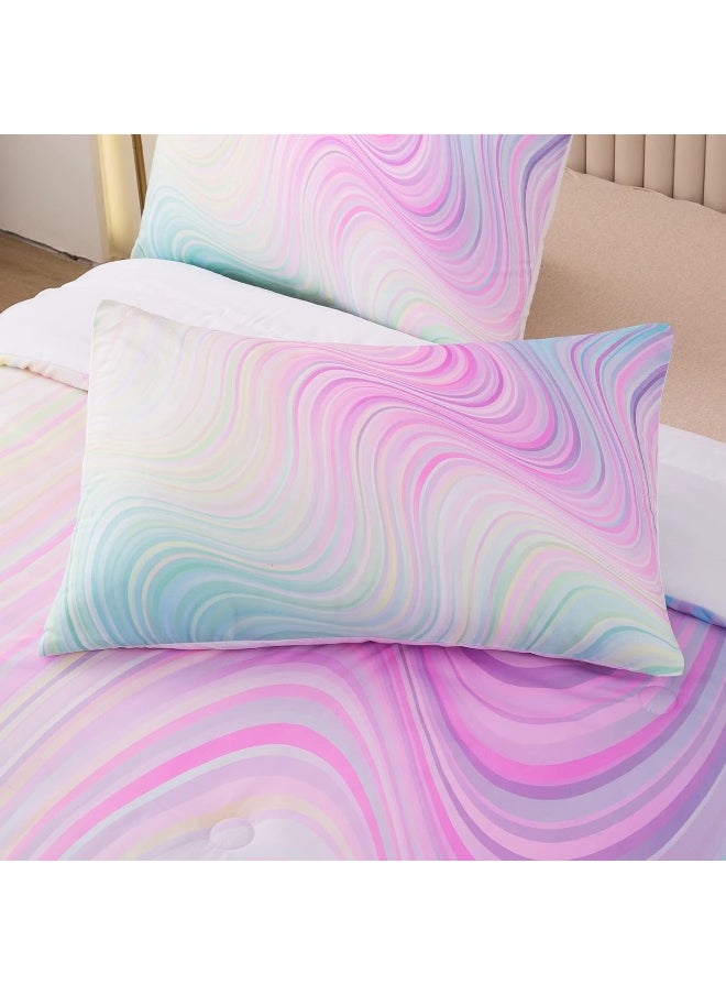 Bodhi Girls Full Comforter Sets with Sheets, Pink Bedding Sets Full, Bed in A Bag Full Comforter Sets, Kids Bedding Set for Girls Full