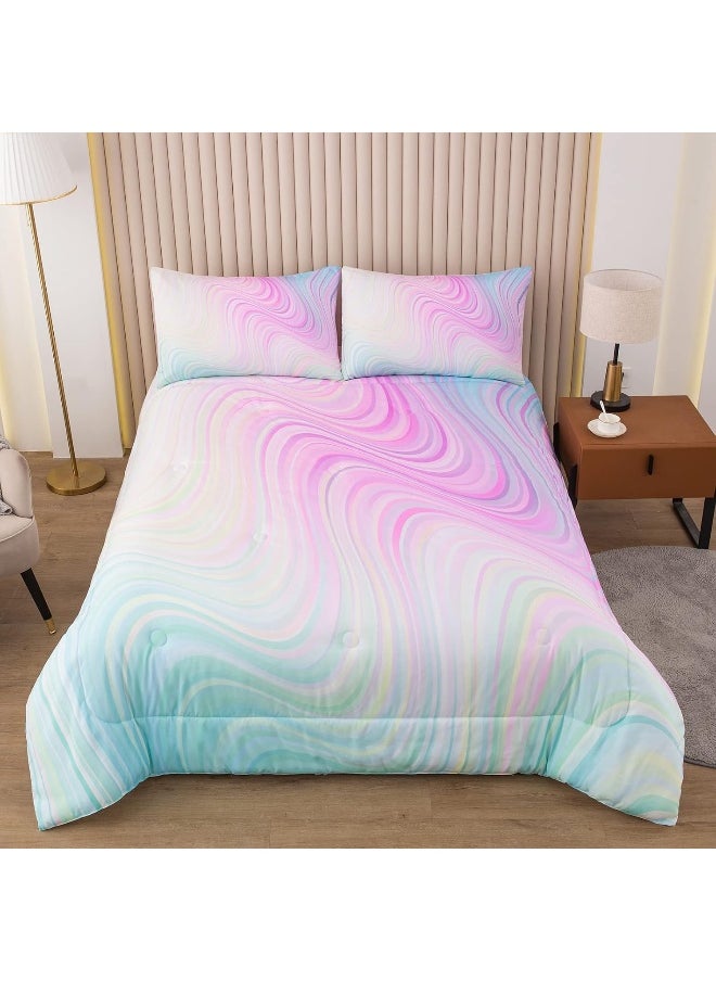 Bodhi Girls Full Comforter Sets with Sheets, Pink Bedding Sets Full, Bed in A Bag Full Comforter Sets, Kids Bedding Set for Girls Full