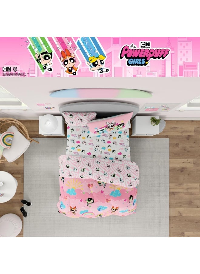 Franco Collectibles Powerpuff Girls Bedding 7 Piece Super Soft Comforter and Sheet Set with Sham, Queen