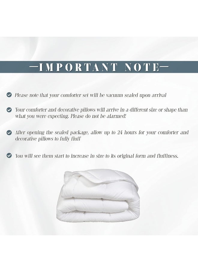 Elegant Comfort Featuring Smart Pockets, Matching Decorative Pillows, All Season Bedding, Microfiber, Mint Green, King