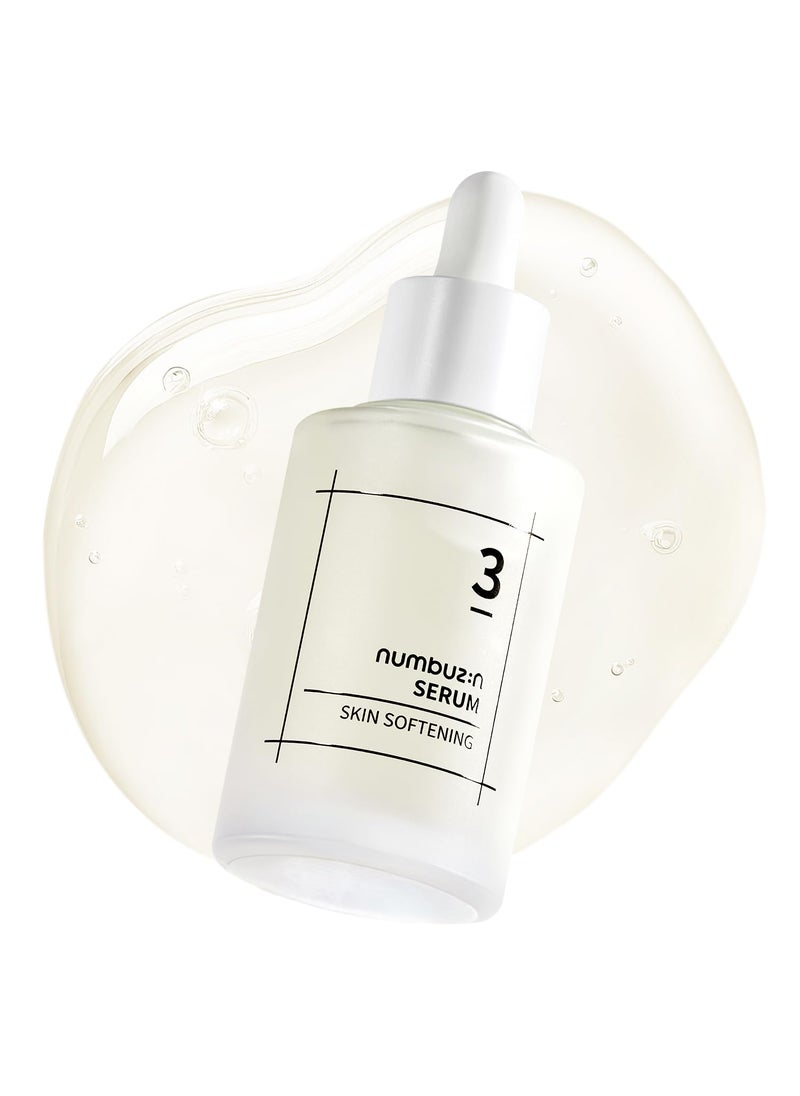 numbuzin No.3 Serum | Skin Softening Serum | Pores, Textured, Bumpy, Rough to Glass Skin | Bifida, Galactomyces, Niacinamide, Adenosine, Panthenol | 1.69 fl. oz.