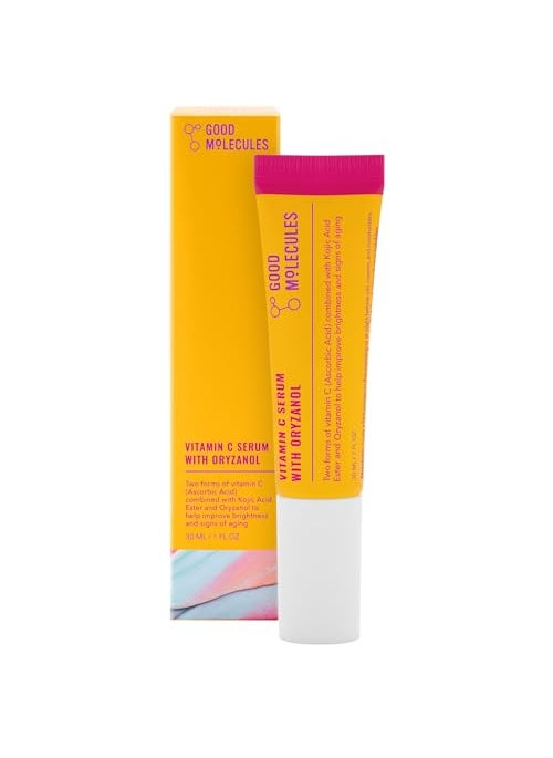 Good Molecules Vitamin C Serum with Oryzanol - Facial Serum for Firm, Youthful Skin Tone - Collagen Production, Anti-Aging, and Skin Repair