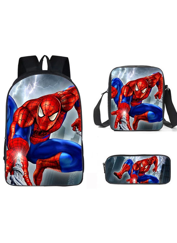 New Marvel Spider Man Three Piece Backpack Set