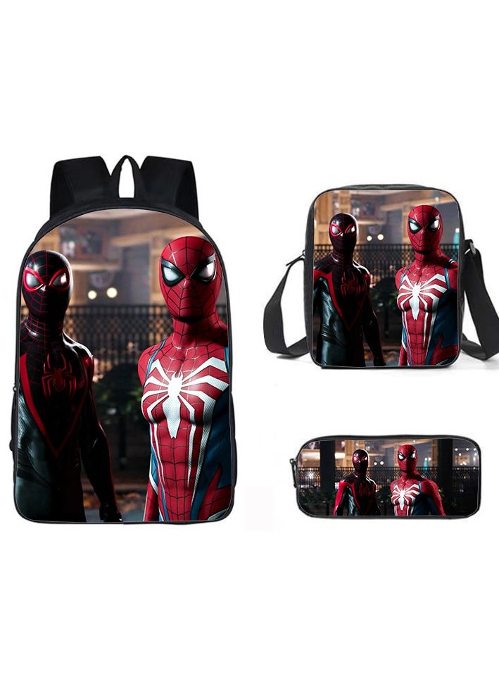 New Marvel Spider Man Three Piece Backpack Set