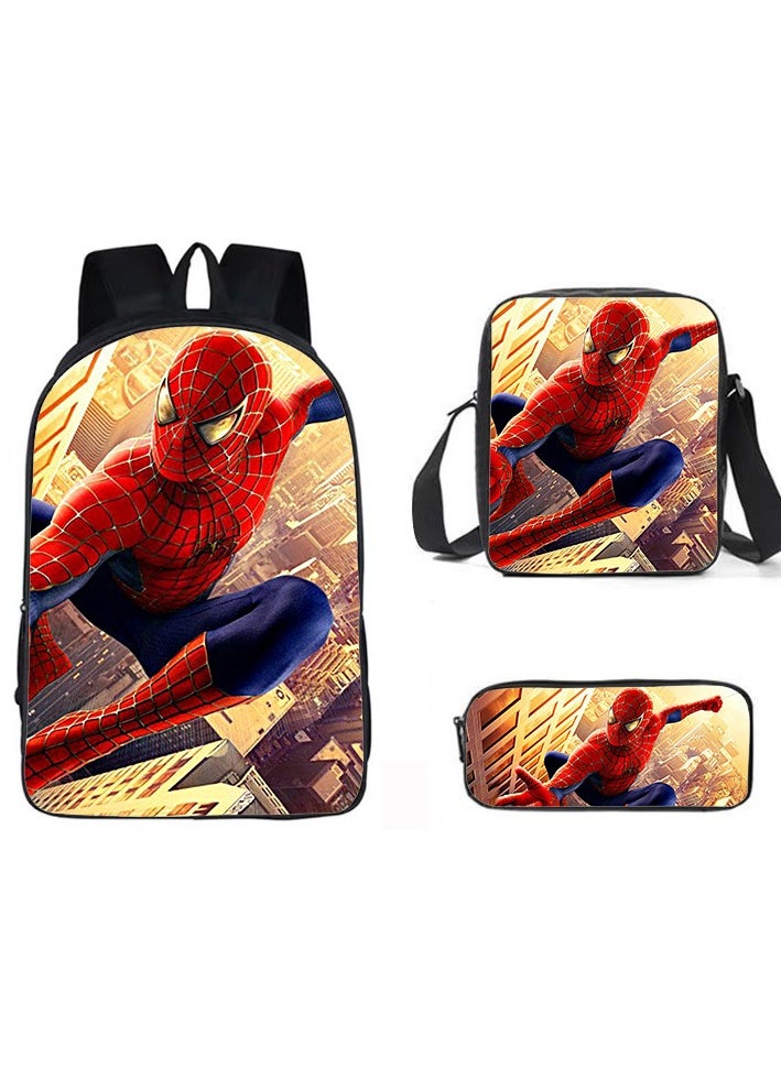 New Marvel Spider Man Three Piece Backpack Set