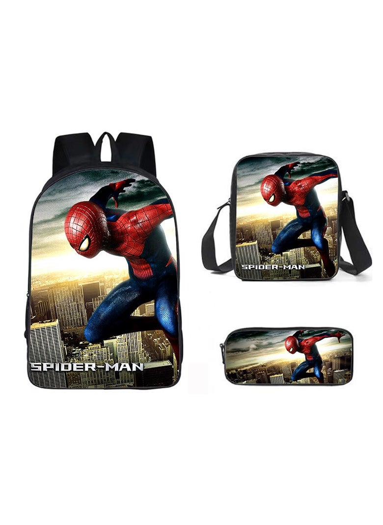 New Marvel Spider Man Three Piece Backpack Set