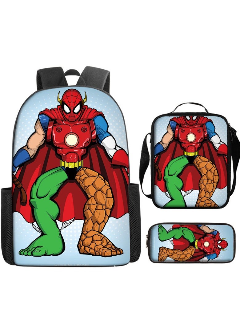 New Marvel Spider Man Three Piece Backpack Set