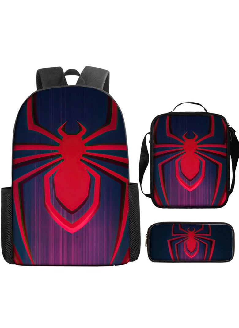 New Marvel Spider Man Three Piece Backpack Set