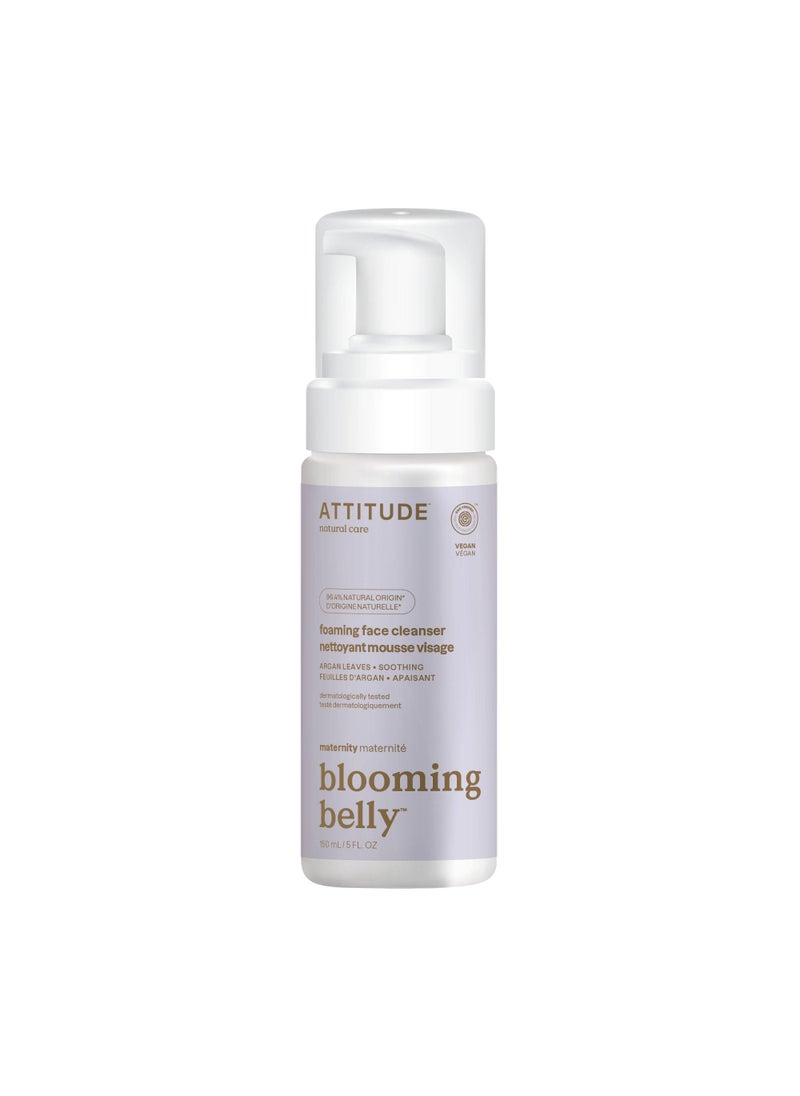 ATTITUDE Pregnancy Foaming Face Cleanser, EWG Verified, Dermatologically Tested, Plant and Mineral-Based, Vegan Maternity Products, Argan Leaf Extract, 5 Fl Oz