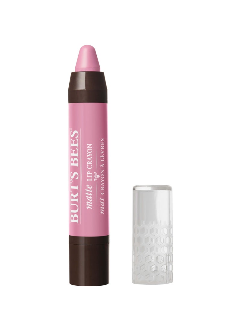 Burt's Bees 100% Natural Origin Moisturizing Matte Lip Crayon, Carolina Coast - 1 Crayon