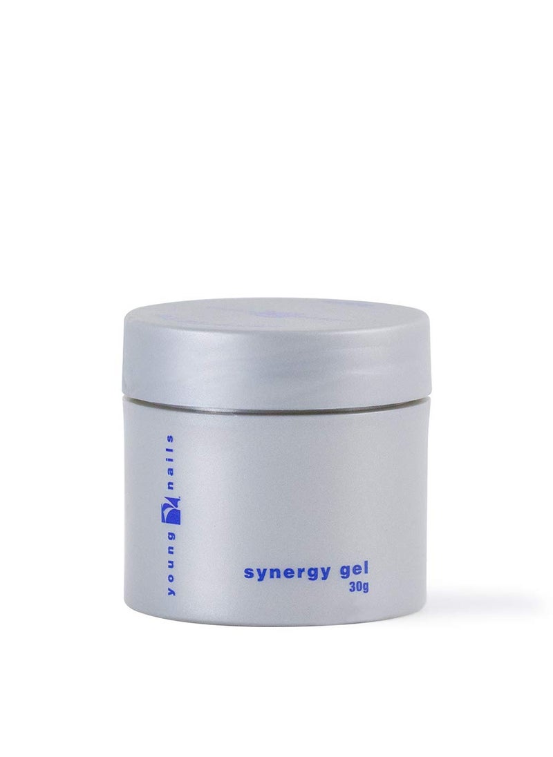 Young Nails Synergy Gel System, Foundation Gel - Builder Gel Base Coat, Superior Adhesion & Strength, Hard Gel Base Coat - Base Gel, Clear, 30g